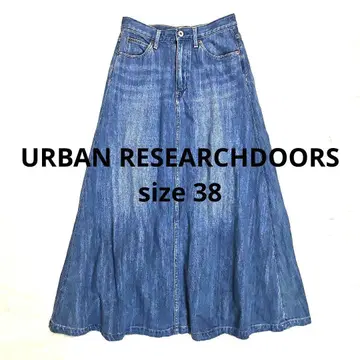 [ URBAN RESEARCHDOORS ] 플레어 데님 스커트 38