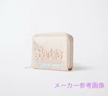 [미사용] ZARA 자라 Barbie 바비 비닐 핑크 지갑