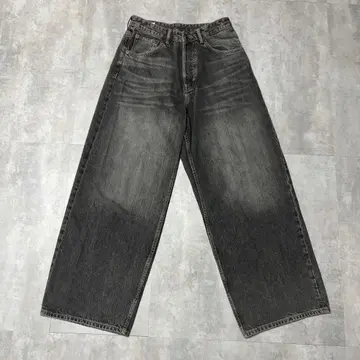 ZARA 슈퍼 배기 핏 청바지 EU38 카본