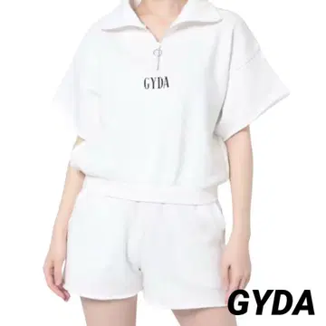 [거의 미사용] GYDA 제이다 로고 하프 지퍼 셋업