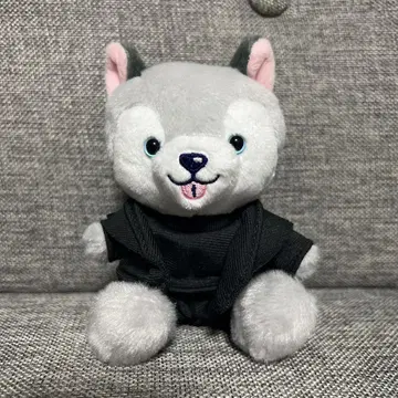 노킹 온 락 도어 도리견 앉아 봉제 인형
