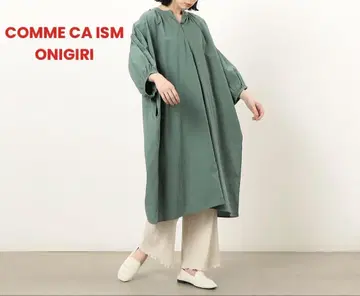 컴시즘 오니기리 코튼 포플린 셔츠 원피스