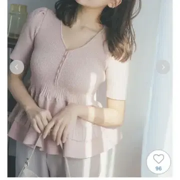 SNIDEL 페플럼 가디건