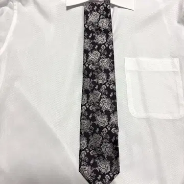 Maker's Shirt 다크 브라운 페이즐리 넥타이 일본제 가마쿠라