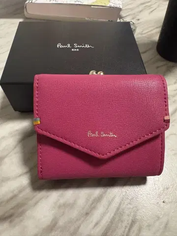 Paul Smith 핑크 3단 폴더형 지갑