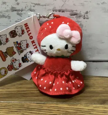 산리오 헬로키티 and ST 콜라보 마스코트 새상품 딸기 키티