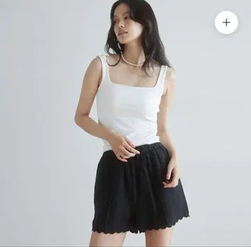 searoomlynnFit 패드 마쉬멜로우 스퀘어 BRA 탱크 화이트