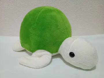 거북이 봉제 인형 녹색과 흰색