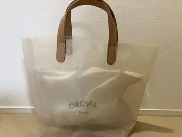 [ORCIVAL / 오르치발] 클리어 백 핸드백 파우치 포함