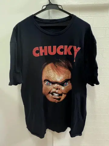 빈티지! 멋있는 CHUCKY T셔츠 XL 사이즈 블랙
