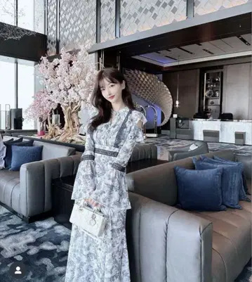 Riu 트왈 드 주이 원피스 Toile de Jouy dress R쨩