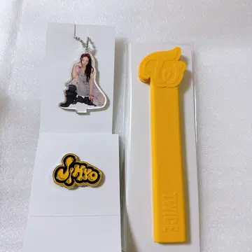 TWICE 지효 핑 배치 부채 그립 커버 아크릴 스탠드 3개 세트