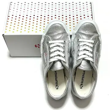 SUPERGA 스페르가 2750 코튼 메탈릭 실버 스니커즈 35