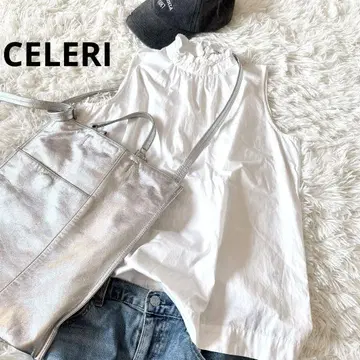 CELERI 셀러리 블라우스 프릴 슬리브리스