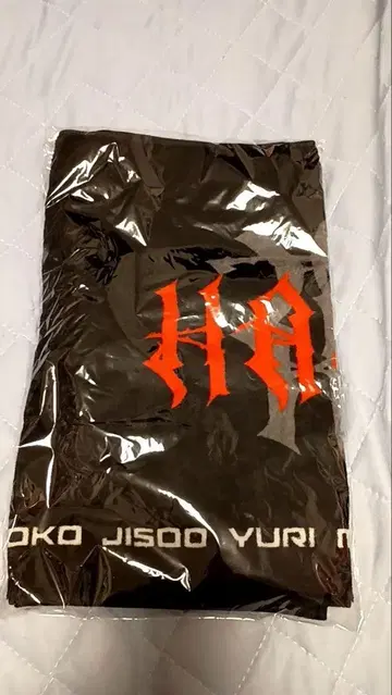 HANA 로고 타월 블랙