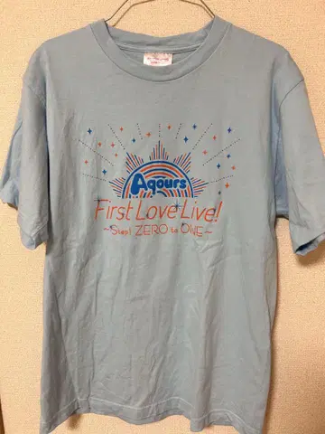 러브라이브 선샤인 Aqours 1st T셔츠 프리 사이즈