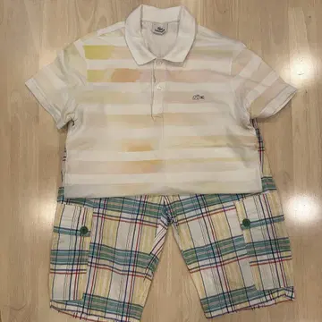 LACOSTE 라코스테 피케 셔츠 하프 팬츠 세트