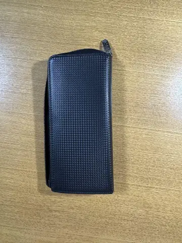 SAC'S BAR 블랙 장지갑 빨간색 내부