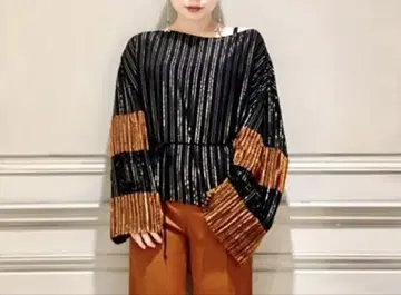 MameKurogouchi 마메 풀오버 상의 셔츠 블라우스 긴팔