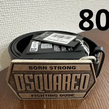 DSQUARED2 80 사이즈 블랙 BORN STRONG 블랙 벨트