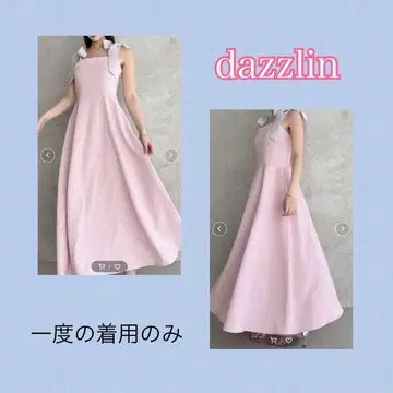숄더 리본 모듬 원피스 dazzlin