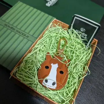 새상품 소메스안장 아쉬 골드 멘코 키링