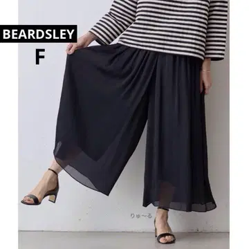 새상품급 BEARDSLEY 비어즐리 주름 쉬폰 개더 팬츠 / 프리