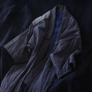 작업복 기모노 나가기 모멘 보강 처리 재팬 빈티지 쇼와 초기~중기