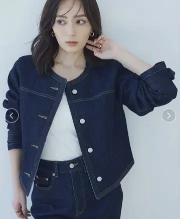 anuans 노카라 데님 자켓