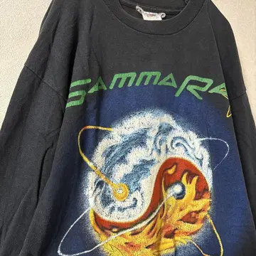 GAMMARAY 롱 슬리브 T셔츠 vintage 밴드 메탈 락