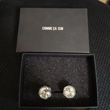 COMME CA ISM 크리스탈 커프스 링크