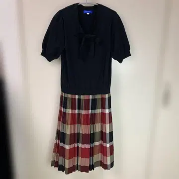 BLUE LABEL 반팔 무릎 기장 원피스