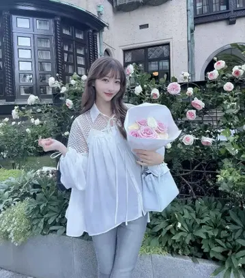 Riu 레이스 시어 셔츠 R짱