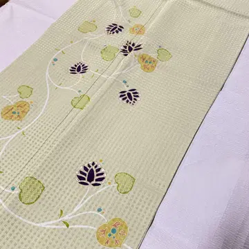 호몬기 아오이 격자 연한 녹색