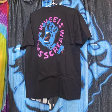 WHEELS SCREAM 티셔츠 블랙 산타크루즈