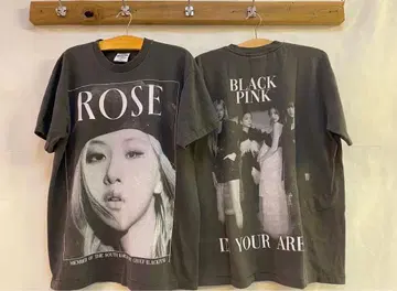 ROSE BLACKPINK 티셔츠 다크 그레이