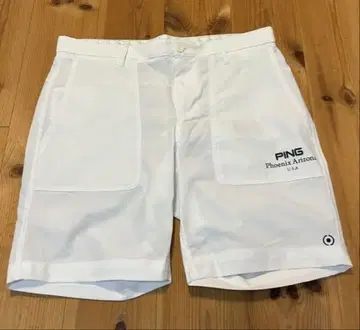 PING 화이트 숏팬츠 L 미사용