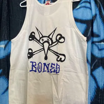 BONES 스컬 탱크탑 파웰 2004년 데드스탁 얼룩 있음