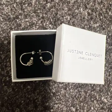 JUSTINE CLENQUET 후프 귀걸이 실버