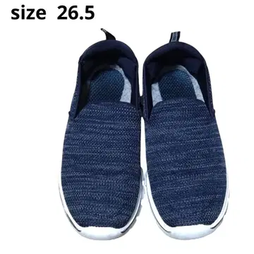 슬립온 스니커즈 남성용 블랙 26.5cm 통기성 쾌적함