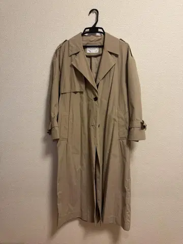 joint works 베이지 트렌치코트 롱 소매 리본
