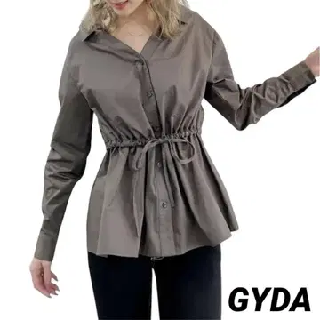 [미사용 새상품] GYDA 제이다 2way 허리 마크 셔츠