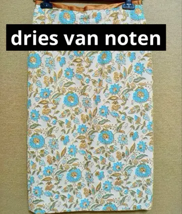 dries van noten 자수 꽃무늬 타이트 스커트