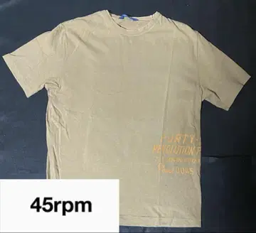 45rpm 로고 브라운 티셔츠 반팔 사이즈 4