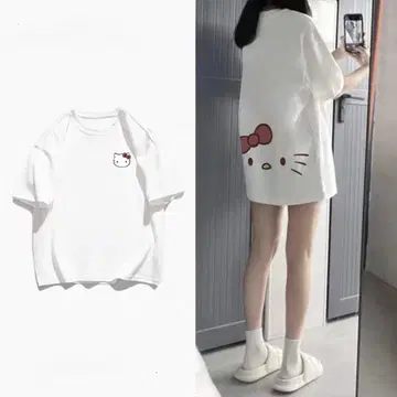 헬로키티 오버사이즈 T셔츠 화이트