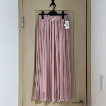 앙크루즈 앙크루즈 튤 롱 스커트 핑크 미사용 새상품