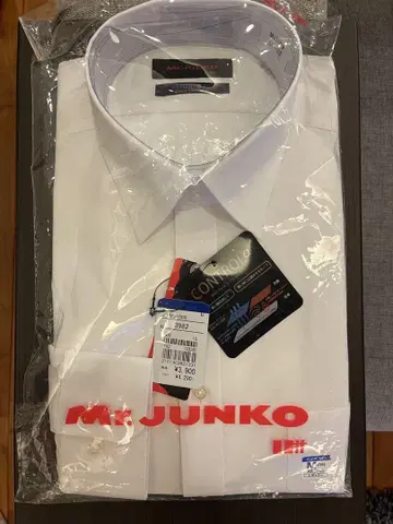 Mr.JUNKO 스타일리시 핏 화이트 셔츠 M