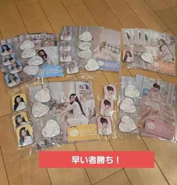ILLIT 에니마이 복권 스티커 & 클리어 파일 캔뱃지 묶음 판매