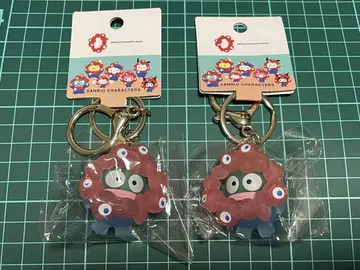 한교동 밋밋한 입체 마스코트 클리어 컬러 키링 2개