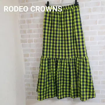 RODEO CROWNS Colorful 깅엄 체크 스커트